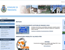 Tablet Screenshot of comune.trecenta.ro.it